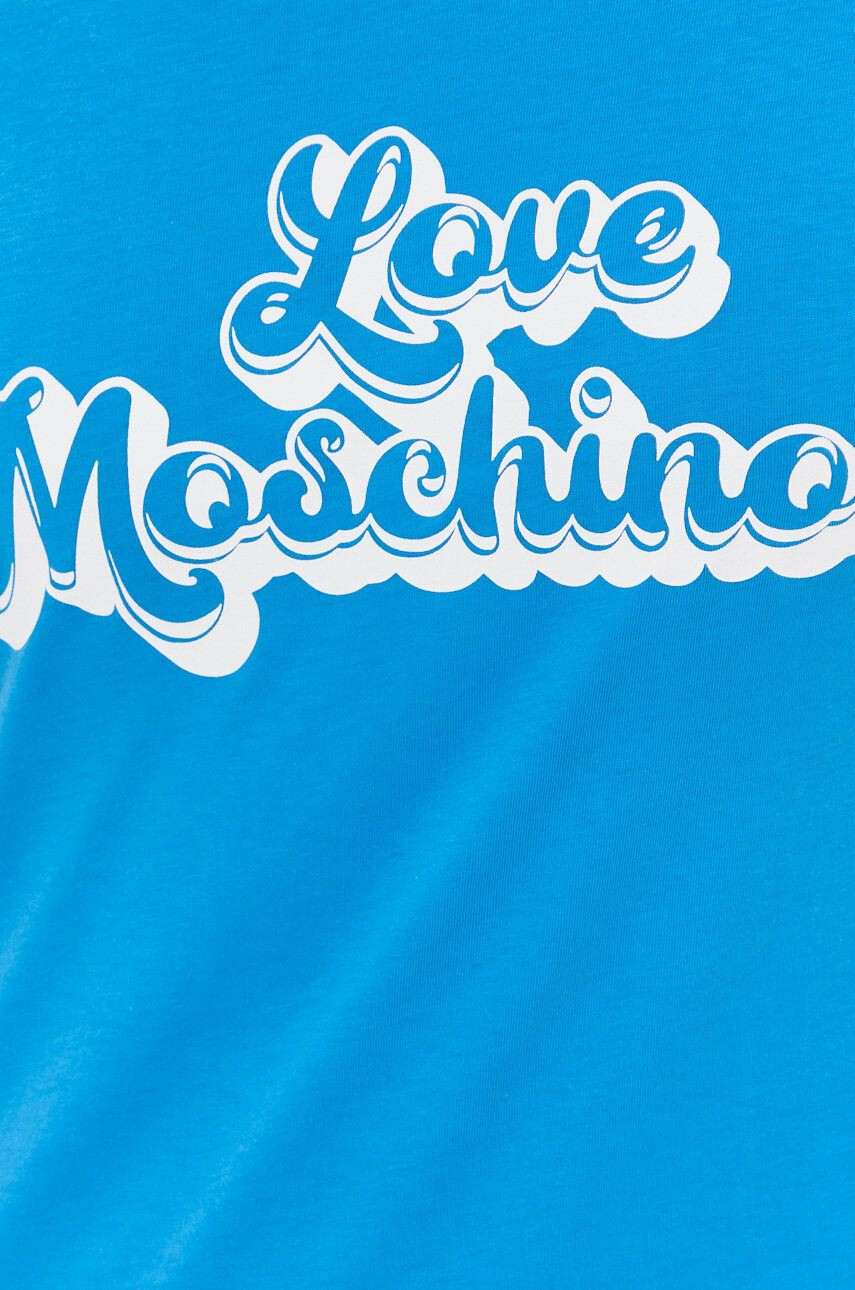 Love Moschino Bavlnené šaty mini rovný strih - Pepit.sk