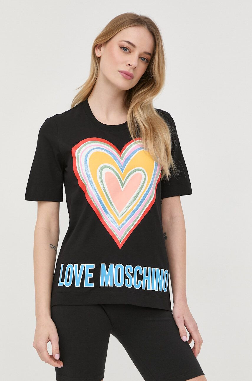 Love Moschino Bavlnené tričko - Pepit.sk