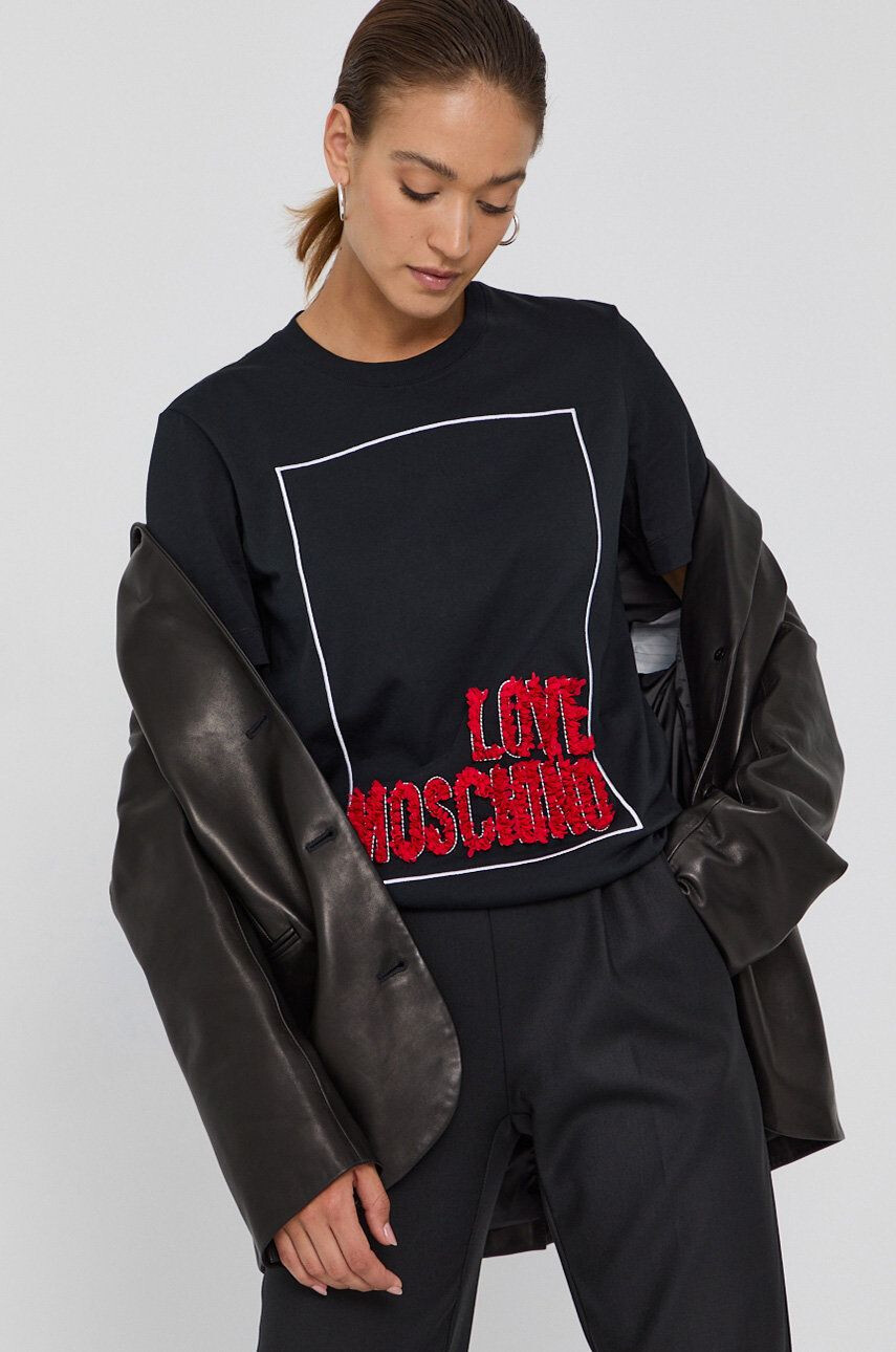 Love Moschino Bavlnené tričko - Pepit.sk