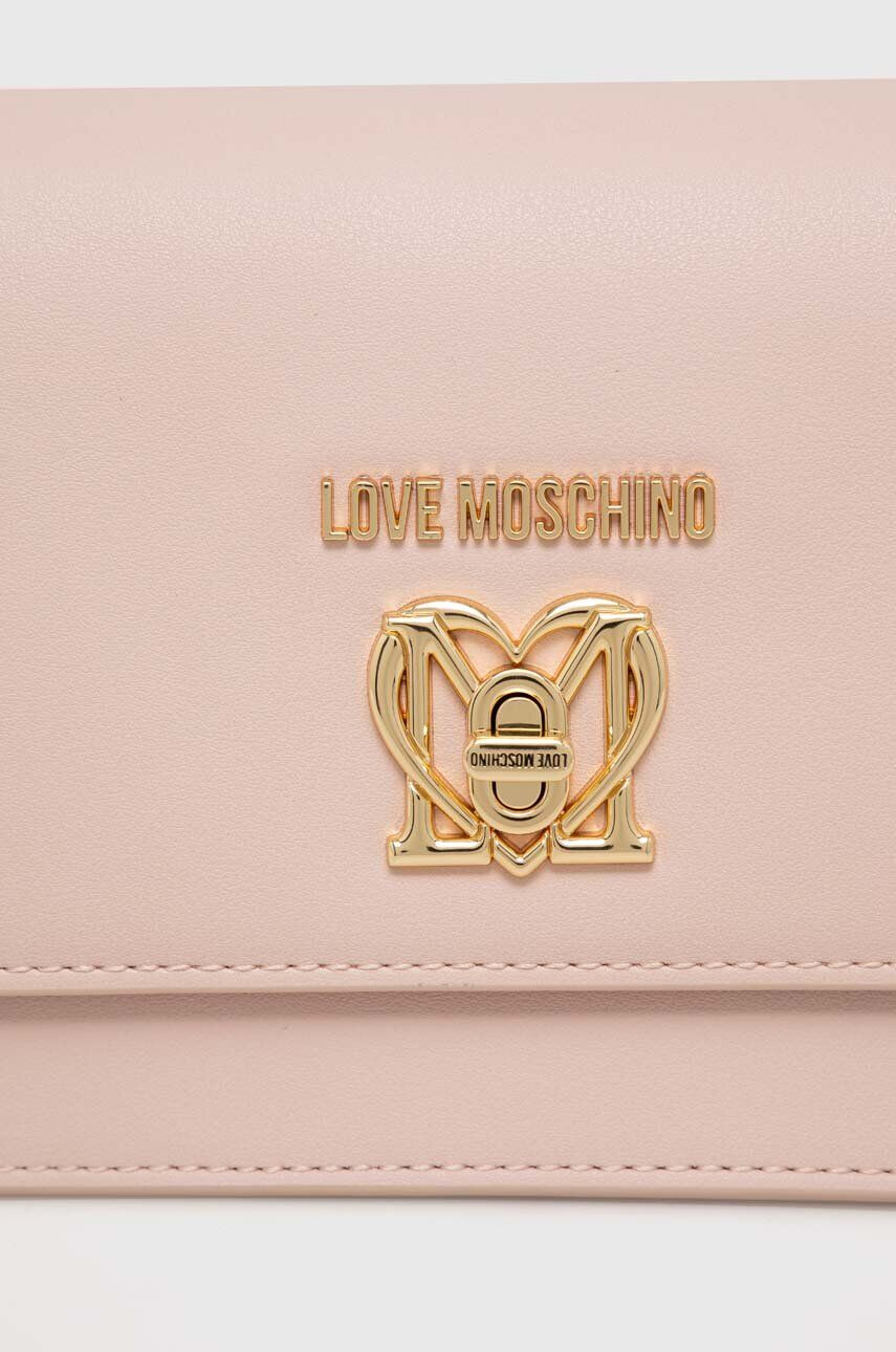 Love Moschino Kabelka béžová farba - Pepit.sk