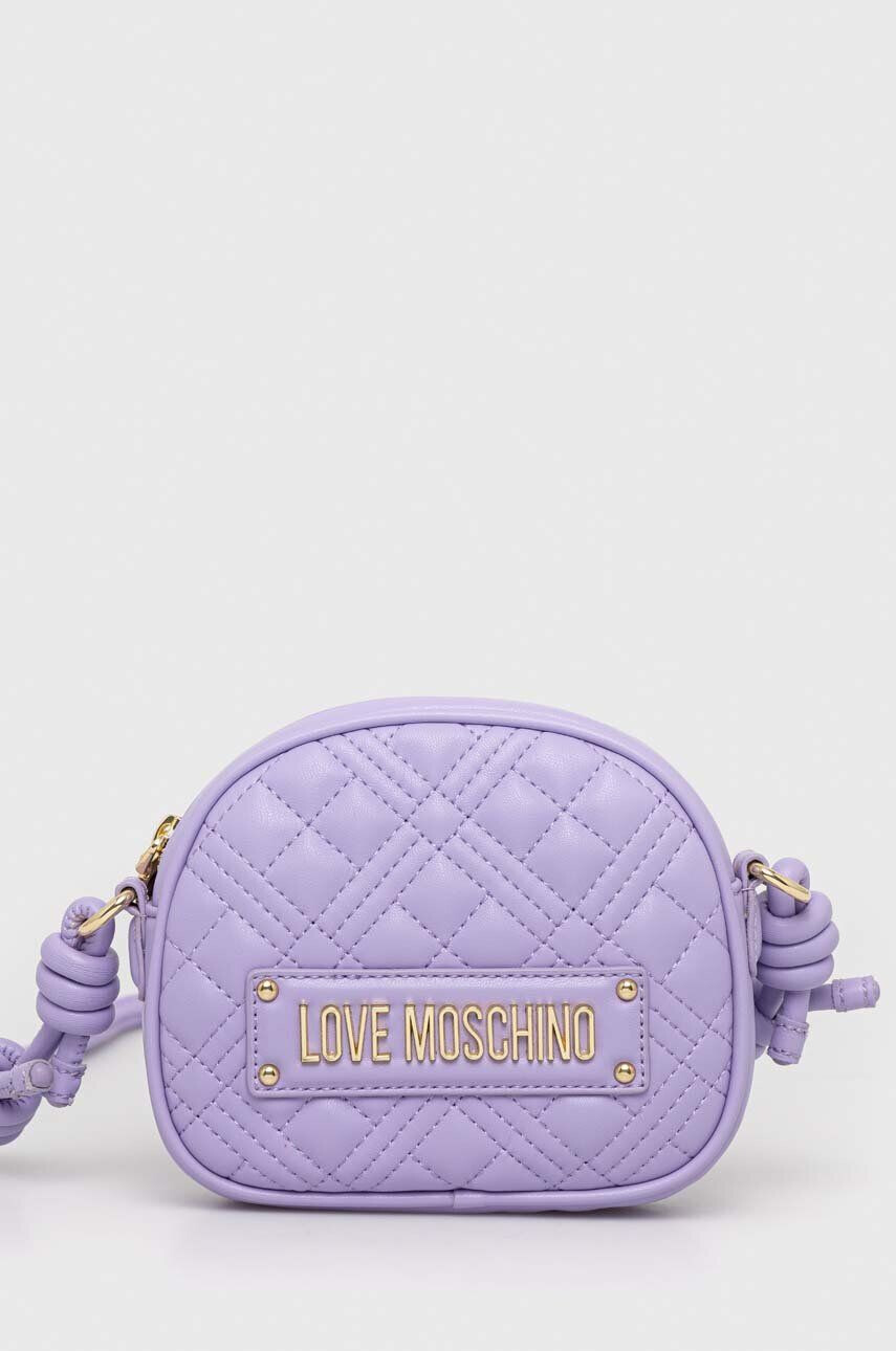 Love Moschino Kabelka fialová farba - Pepit.sk