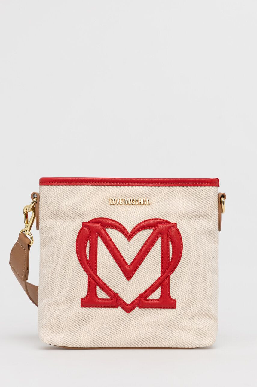 Love Moschino Kabelka béžová farba - Pepit.sk