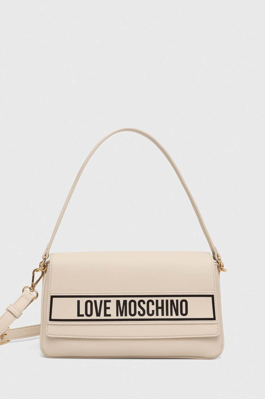 Love Moschino Kabelka béžová farba - Pepit.sk