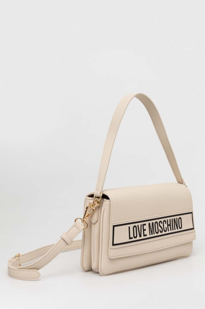 Love Moschino Kabelka béžová farba - Pepit.sk