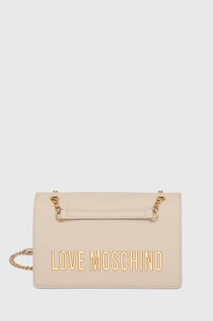 Love Moschino Kabelka béžová farba - Pepit.sk