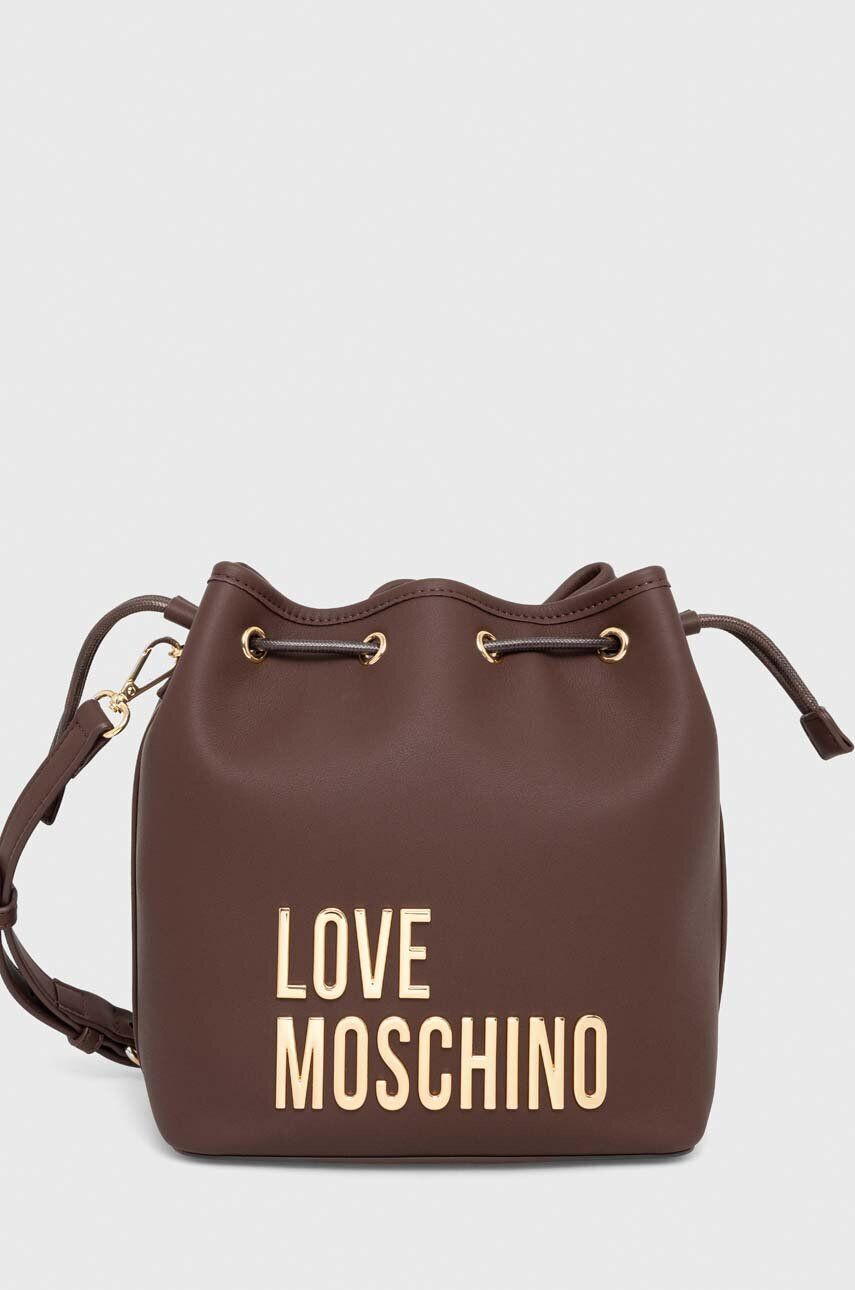 Love Moschino Kabelka hnedá farba - Pepit.sk