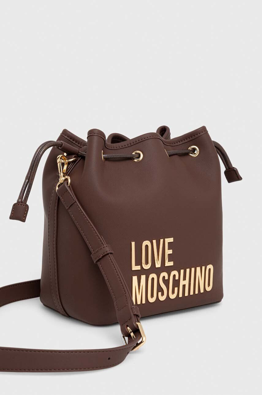 Love Moschino Kabelka hnedá farba - Pepit.sk