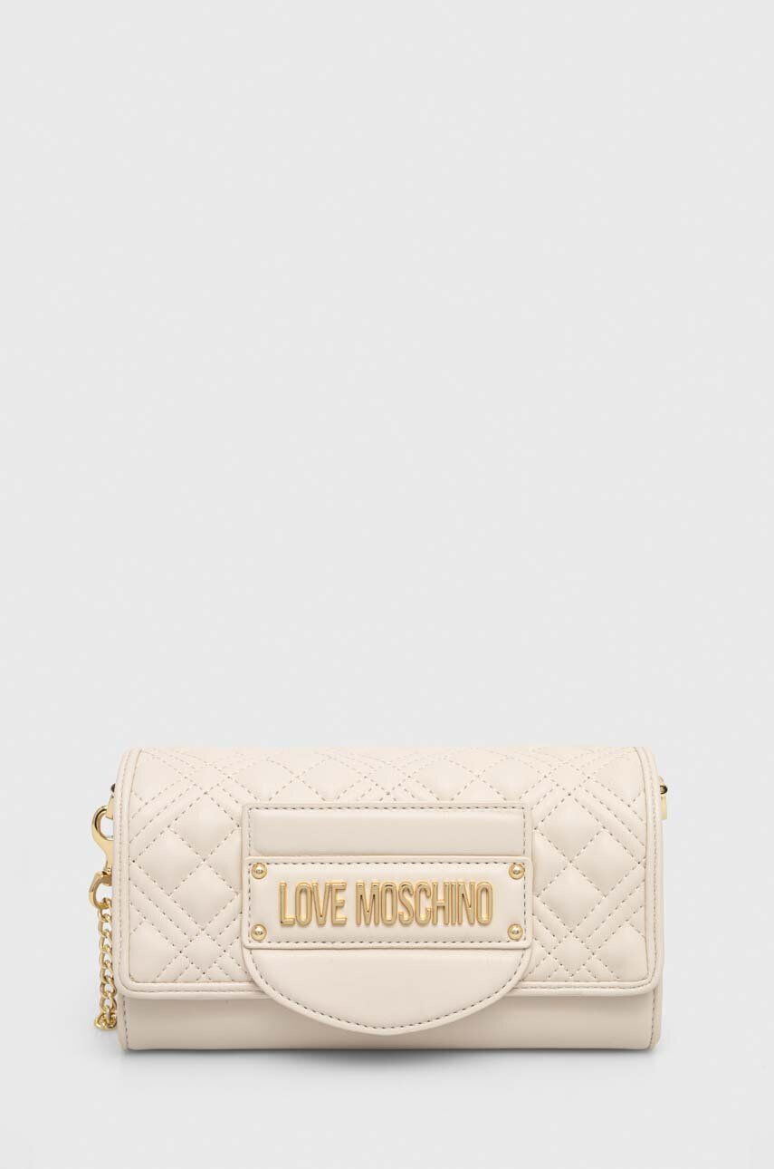 Love Moschino Kabelka béžová farba - Pepit.sk