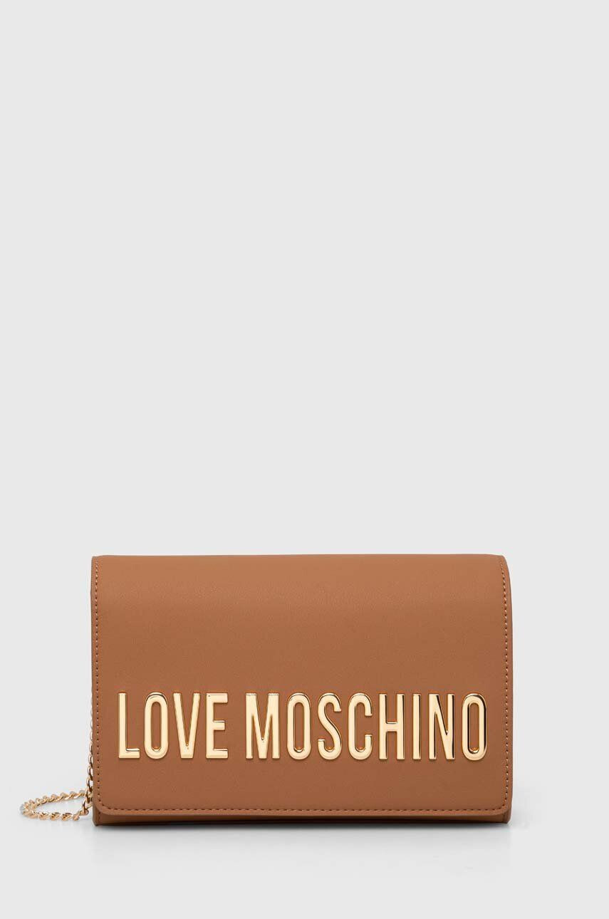 Love Moschino Kabelka hnedá farba - Pepit.sk