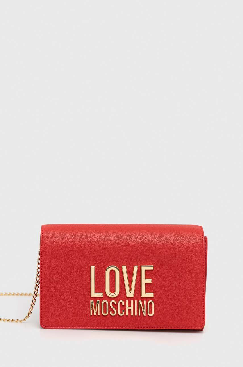 Love Moschino Kabelka strieborná farba - Pepit.sk