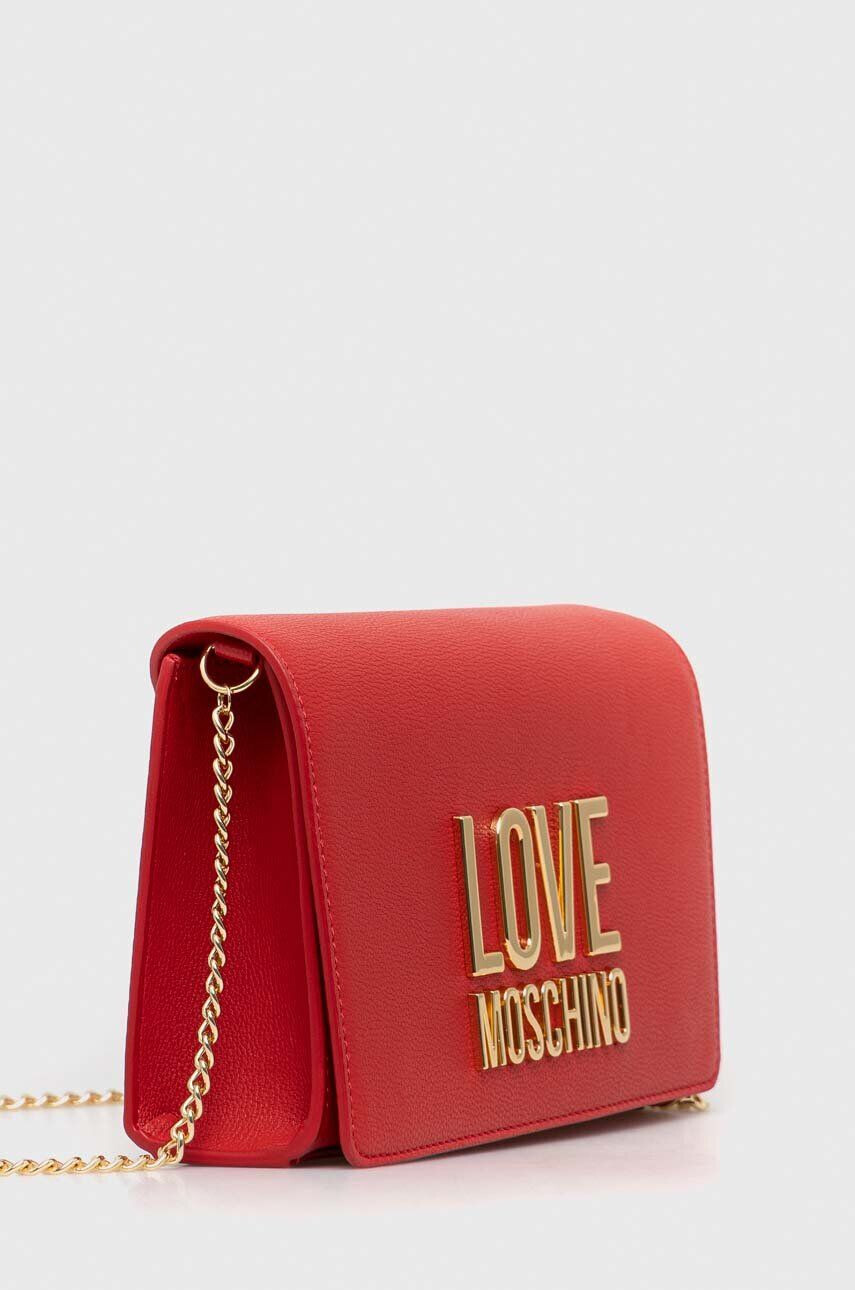 Love Moschino Kabelka strieborná farba - Pepit.sk