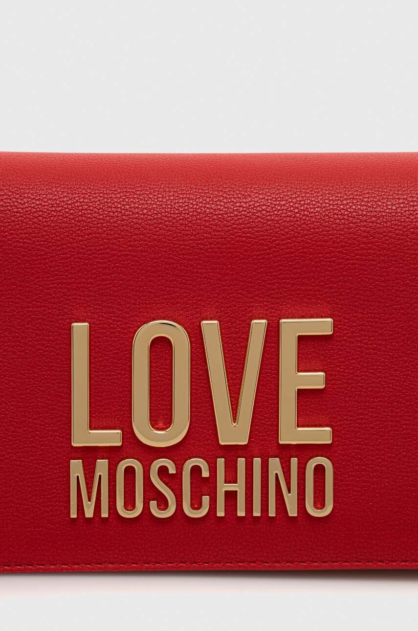 Love Moschino Kabelka strieborná farba - Pepit.sk