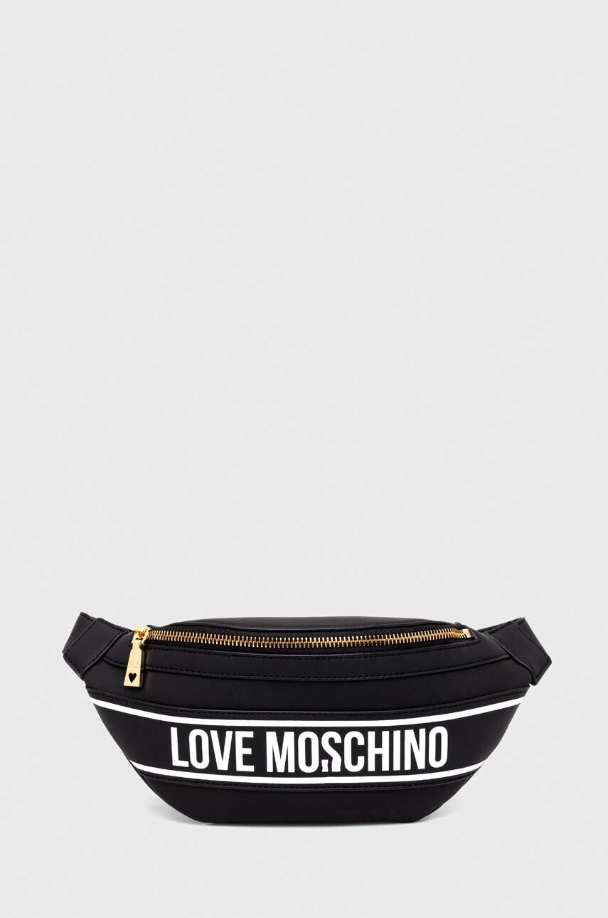 Love Moschino Ľadvinka čierna farba - Pepit.sk