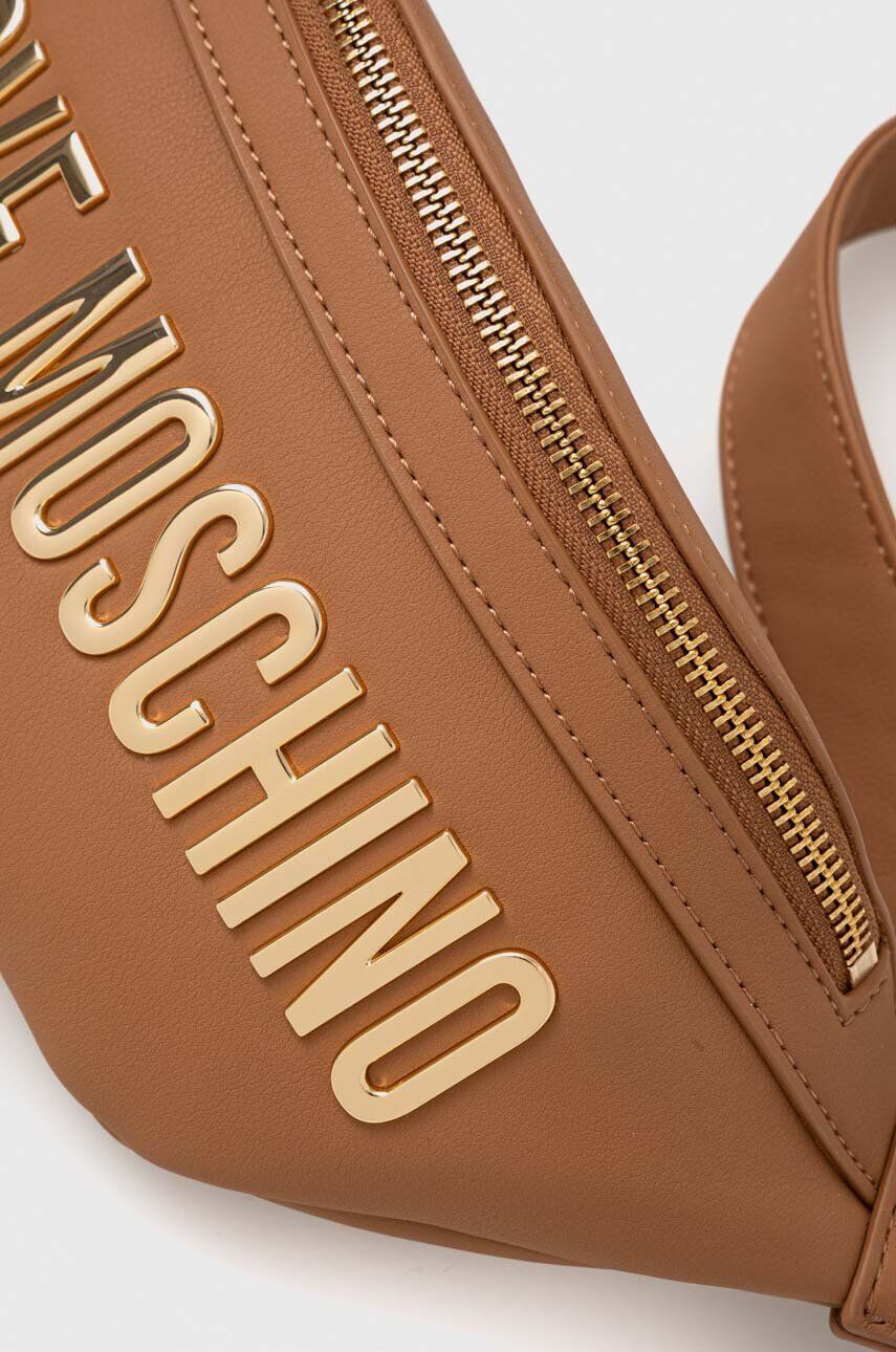 Love Moschino Ľadvinka hnedá farba - Pepit.sk