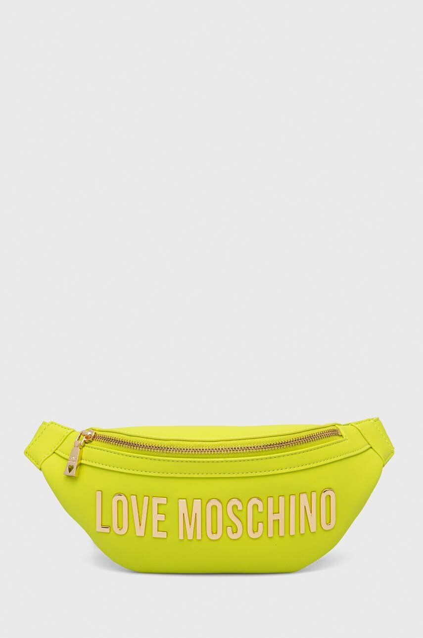 Love Moschino Ľadvinka zelená farba - Pepit.sk