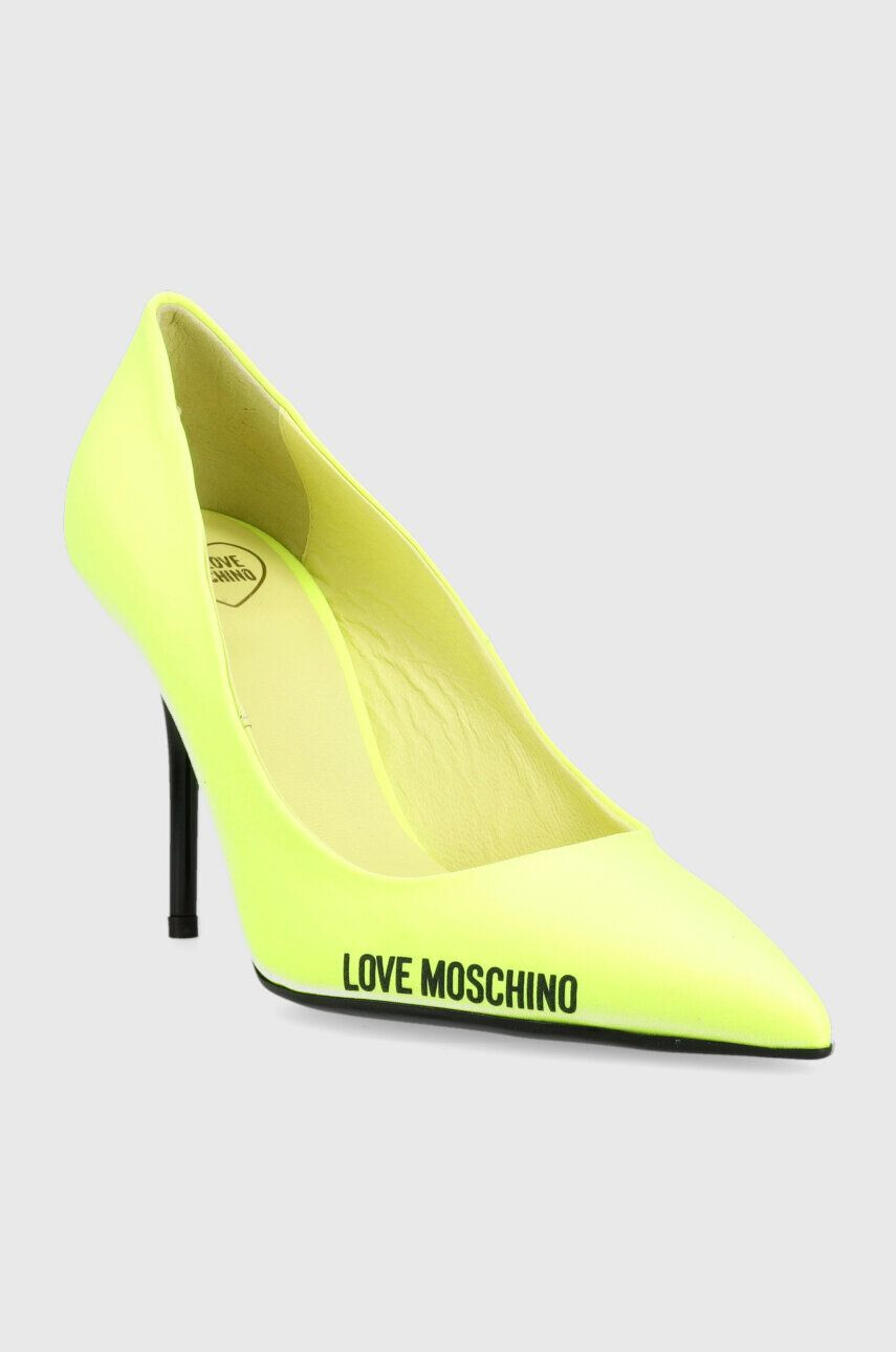 Love Moschino Lodičky Scarpad Spillo 95 žltá farba JA10089G1G - Pepit.sk