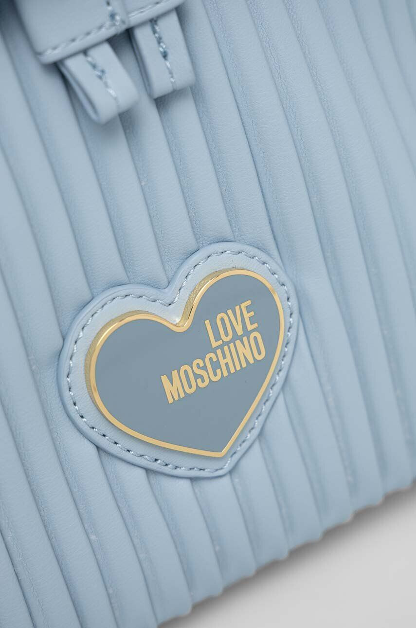 Love Moschino Ruksak dámsky malý s nášivkou - Pepit.sk