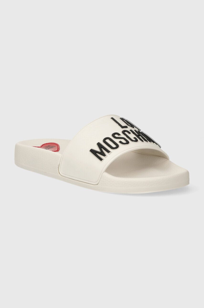 Love Moschino Šľapky dámske biela farba JA28052G1II14100 - Pepit.sk