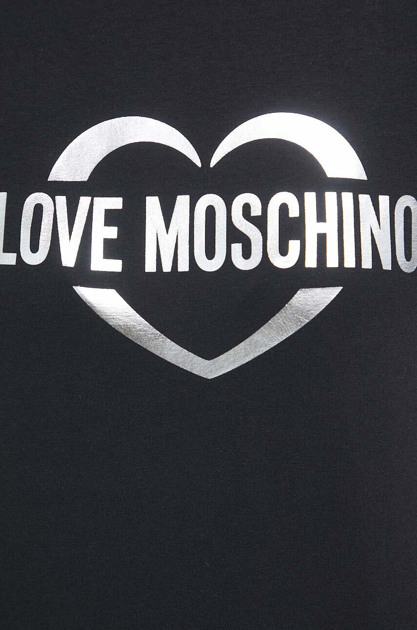 Love Moschino Tričko dámsky ružová farba - Pepit.sk