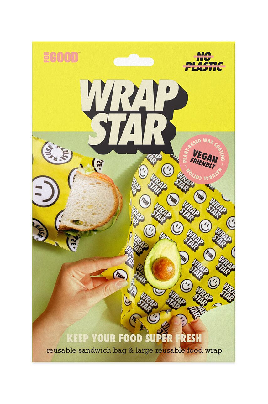 Luckies of London opakovane použiteľné sendvičové vrecko a obal Wrap Star - Pepit.sk