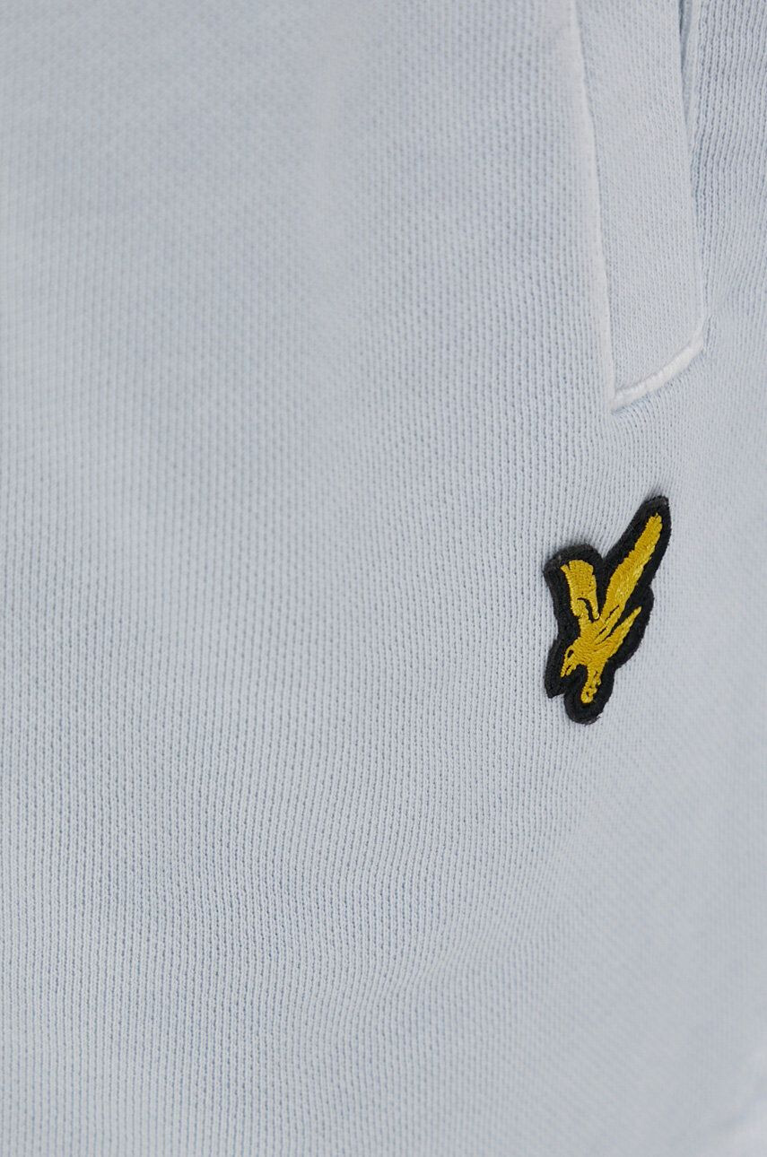 Lyle & Scott Bavlnené šortky dámske jednofarebné vysoký pás - Pepit.sk