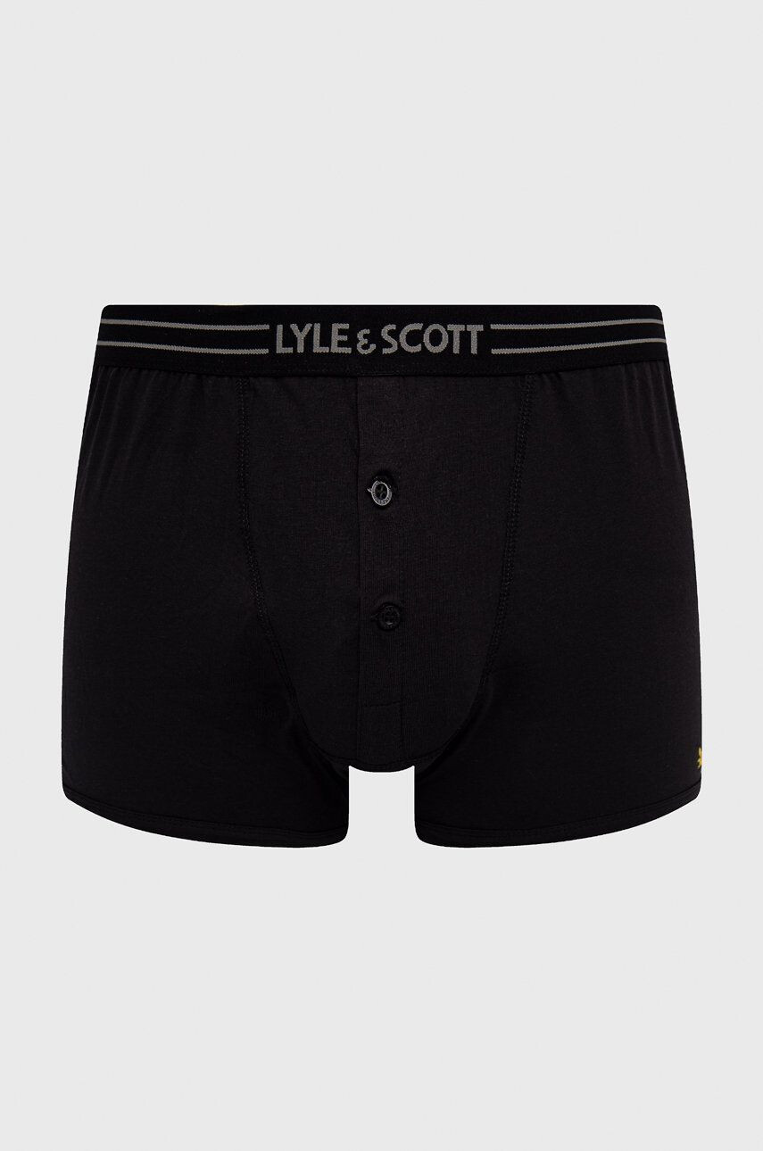 Lyle & Scott Boxerky (3-pack) čierna farba - Pepit.sk