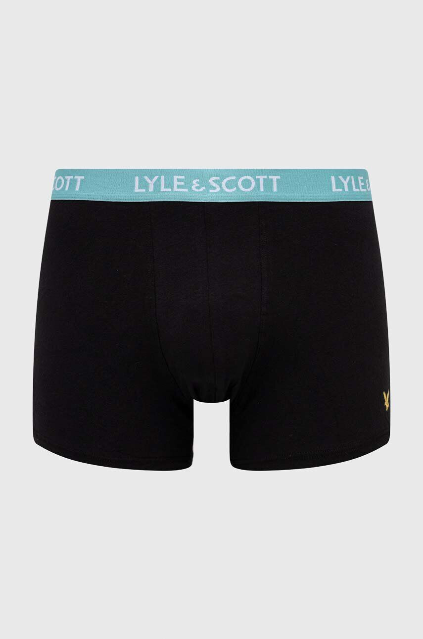 Lyle & Scott Boxerky 3-pak pánske čierna farba - Pepit.sk