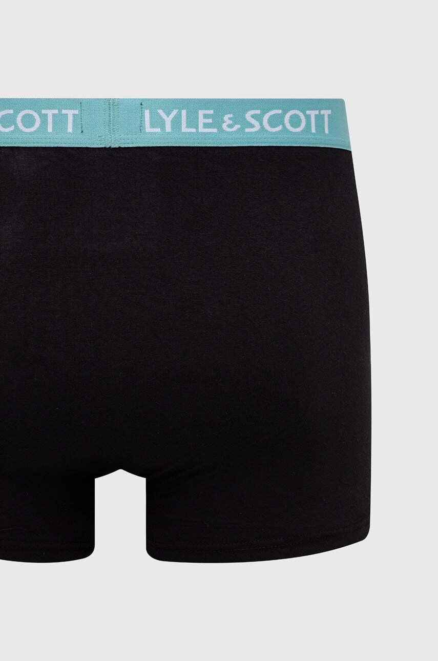 Lyle & Scott Boxerky 3-pak pánske čierna farba - Pepit.sk