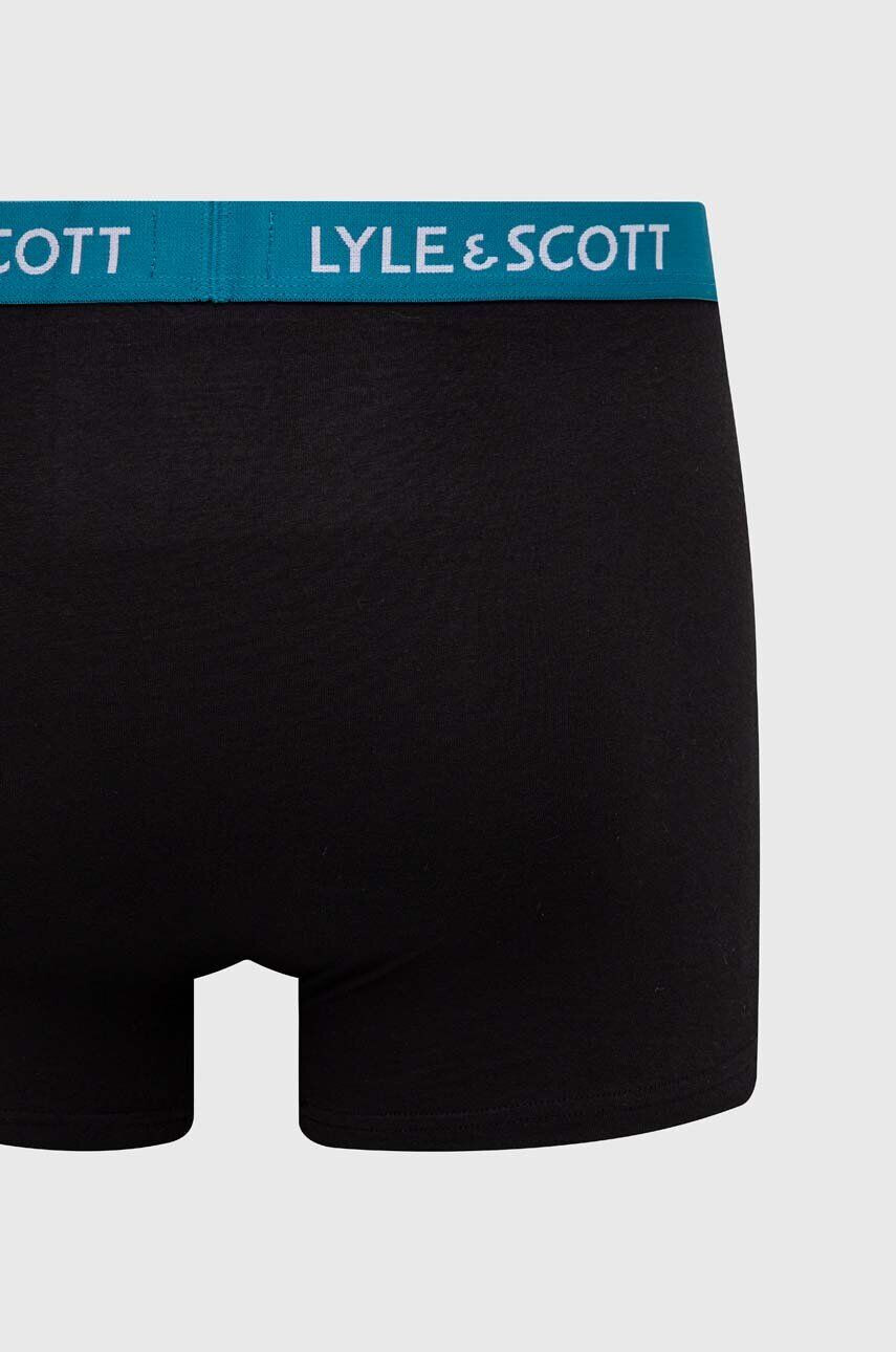 Lyle & Scott Boxerky 3-pak pánske čierna farba - Pepit.sk