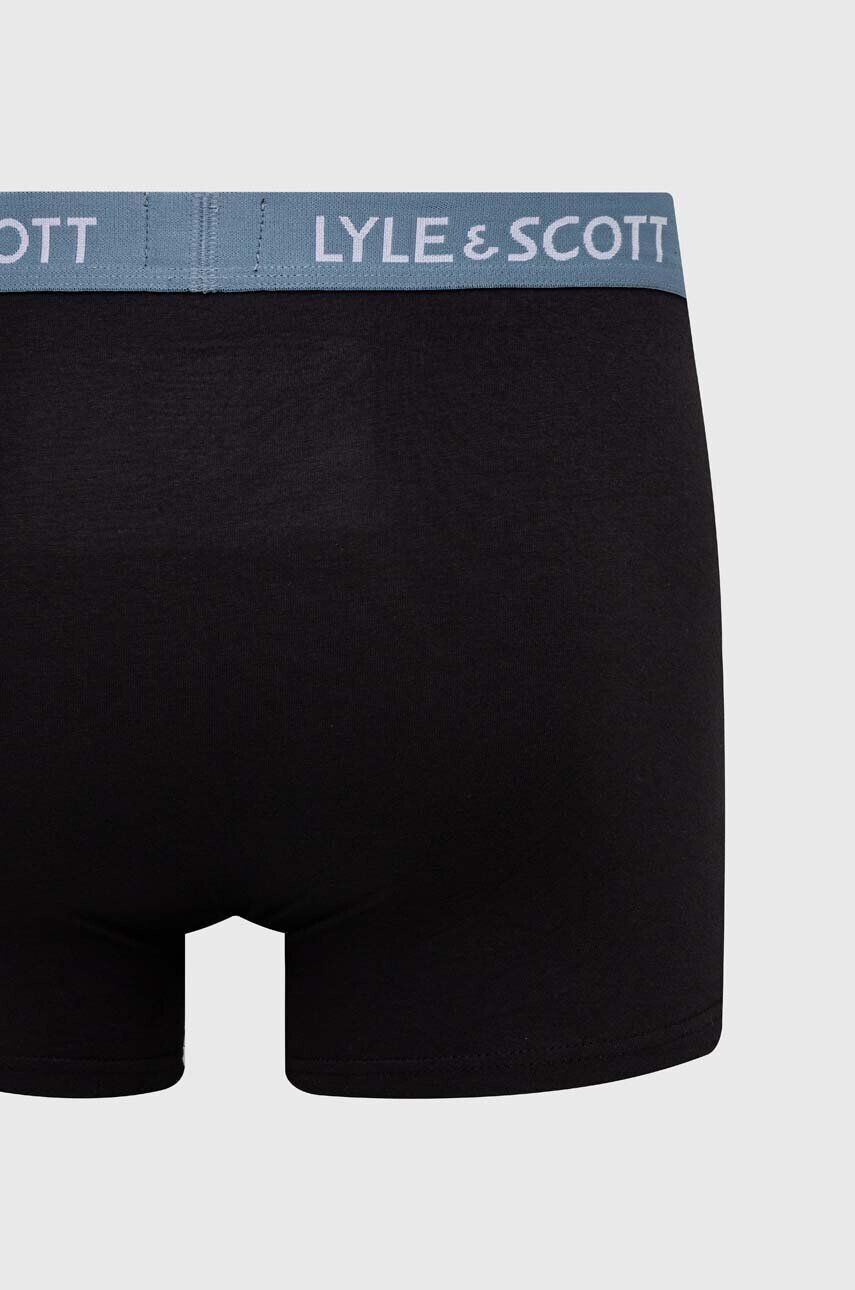 Lyle & Scott Boxerky 3-pak pánske čierna farba - Pepit.sk