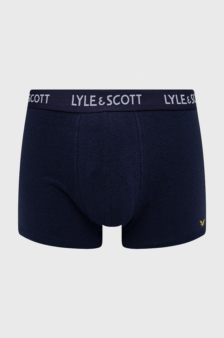 Lyle & Scott Boxerky (3-pack) tmavomodrá farba - Pepit.sk