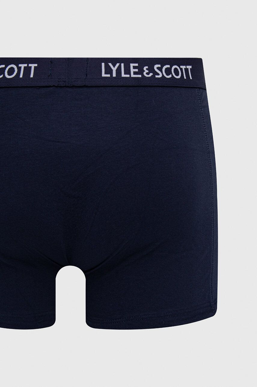 Lyle & Scott Boxerky (3-pack) tmavomodrá farba - Pepit.sk