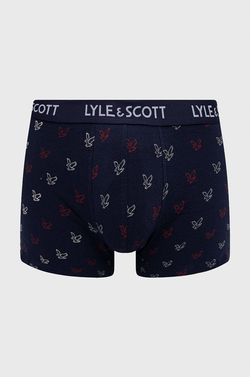 Lyle & Scott Boxerky (3-pack) tmavomodrá farba - Pepit.sk