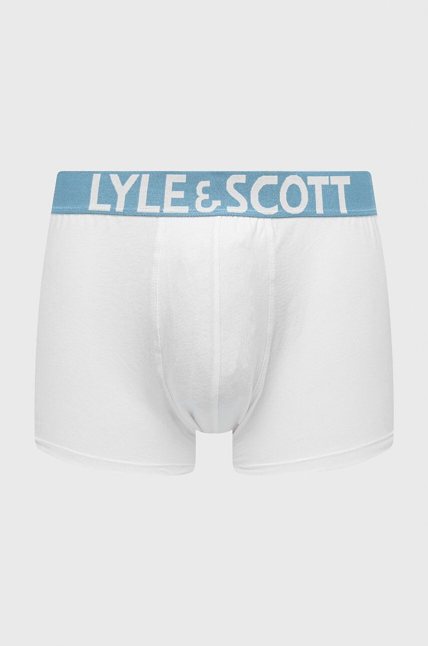 Lyle & Scott Boxerky Daniel (3-pak) pánske biela farba - Pepit.sk