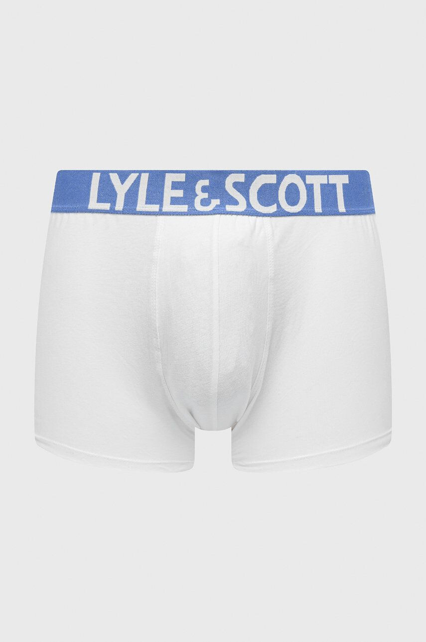 Lyle & Scott Boxerky Daniel (3-pak) pánske biela farba - Pepit.sk