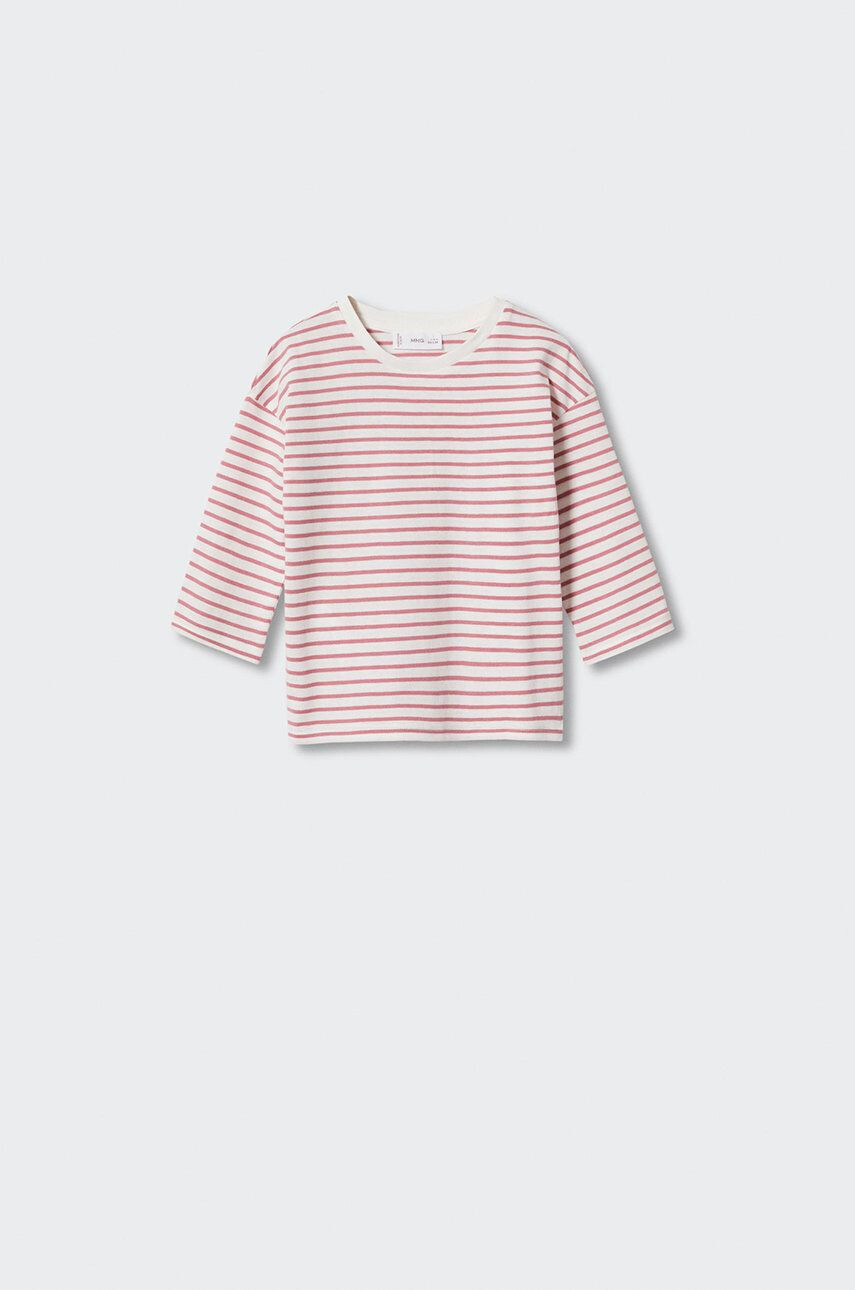 Mango Kids Detská bavlnená košeľa s dlhým rukávom Stripes - Pepit.sk