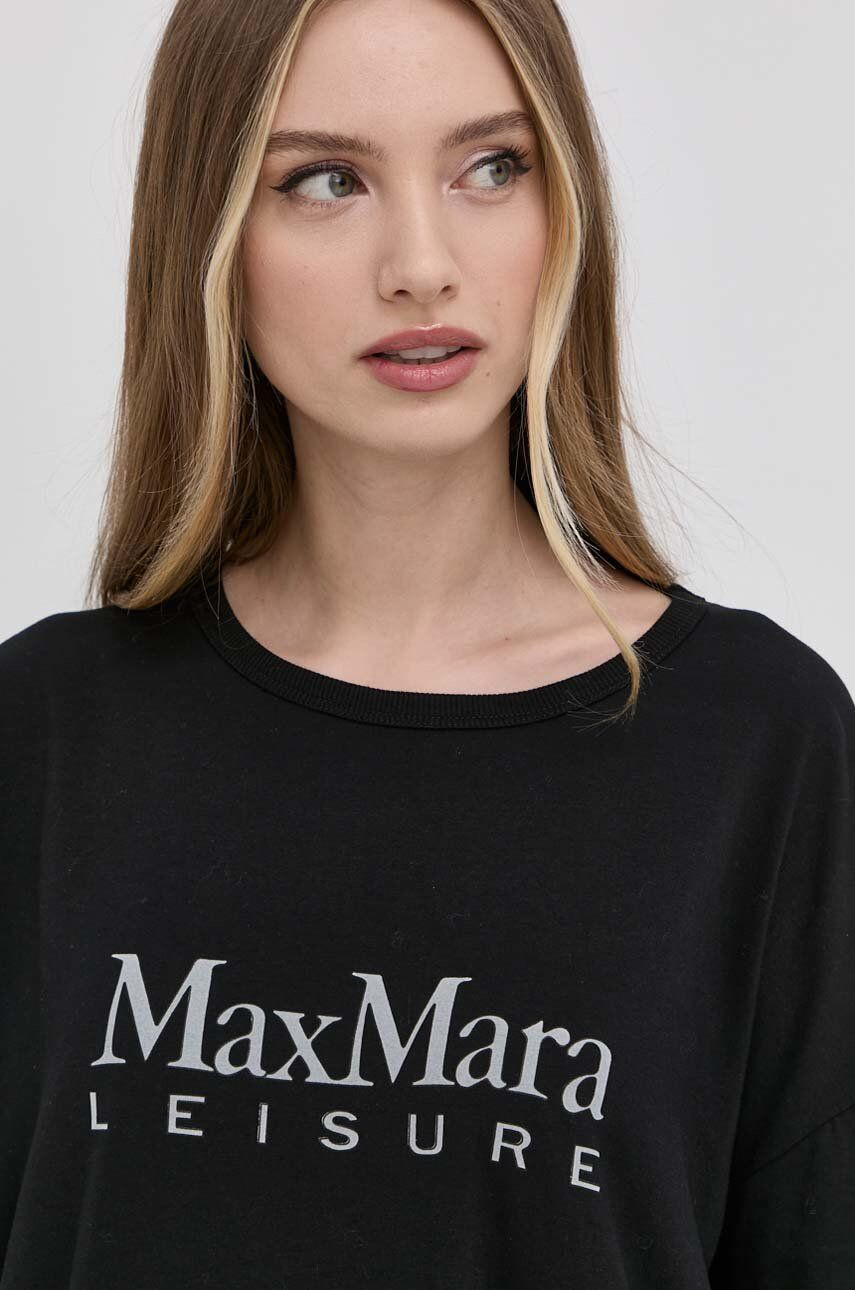 Max Mara Leisure Šaty čierna farba mini oversize - Pepit.sk