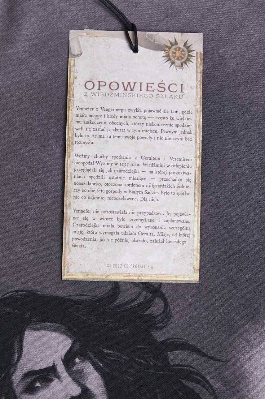 Medicine Bavlnené tričko šedá farba s potlačou - Pepit.sk