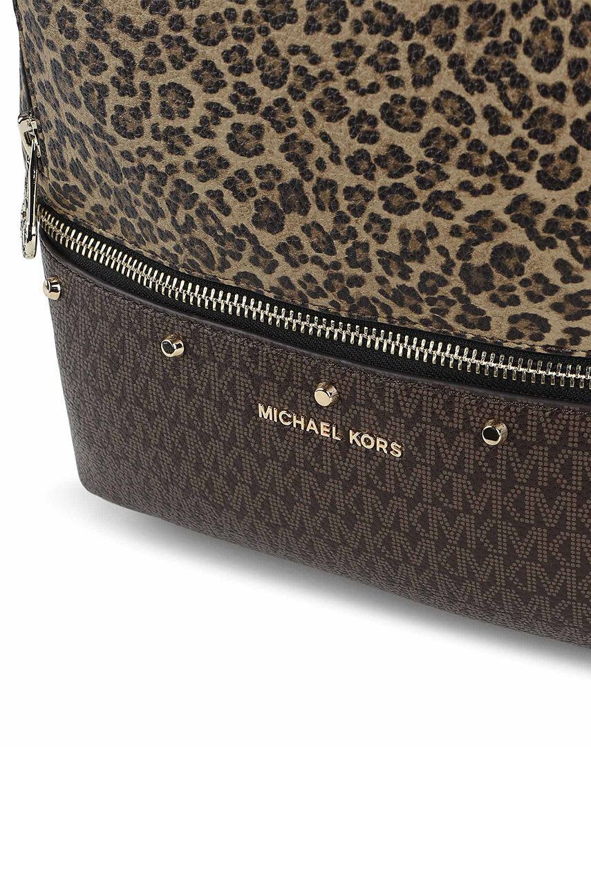 Michael Kors Detský ruksak hnedá farba malý vzorovaný - Pepit.sk