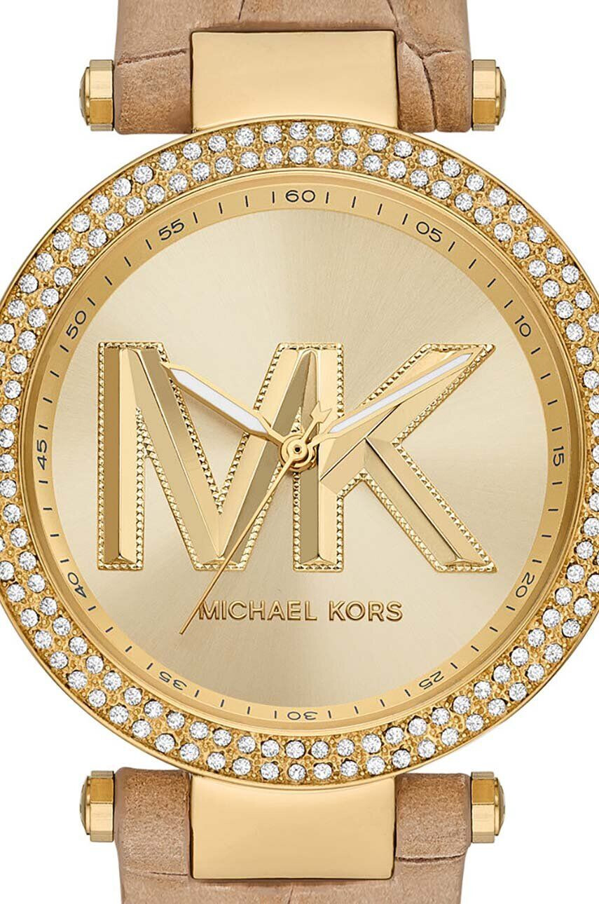 Michael Kors Hodinky dámsky béžová farba - Pepit.sk