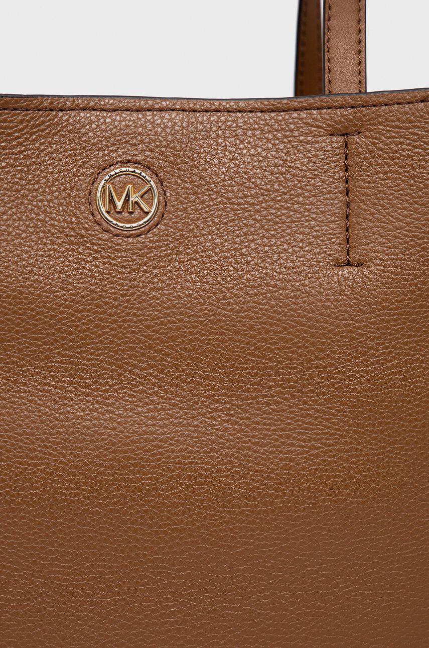 MICHAEL Michael Kors Kožená kabelka hnedá farba - Pepit.sk