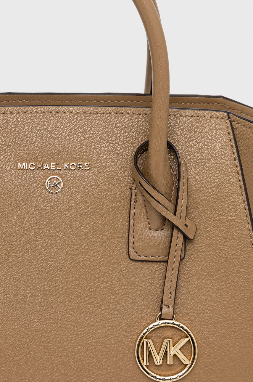 MICHAEL Michael Kors Kožená kabelka béžová farba - Pepit.sk