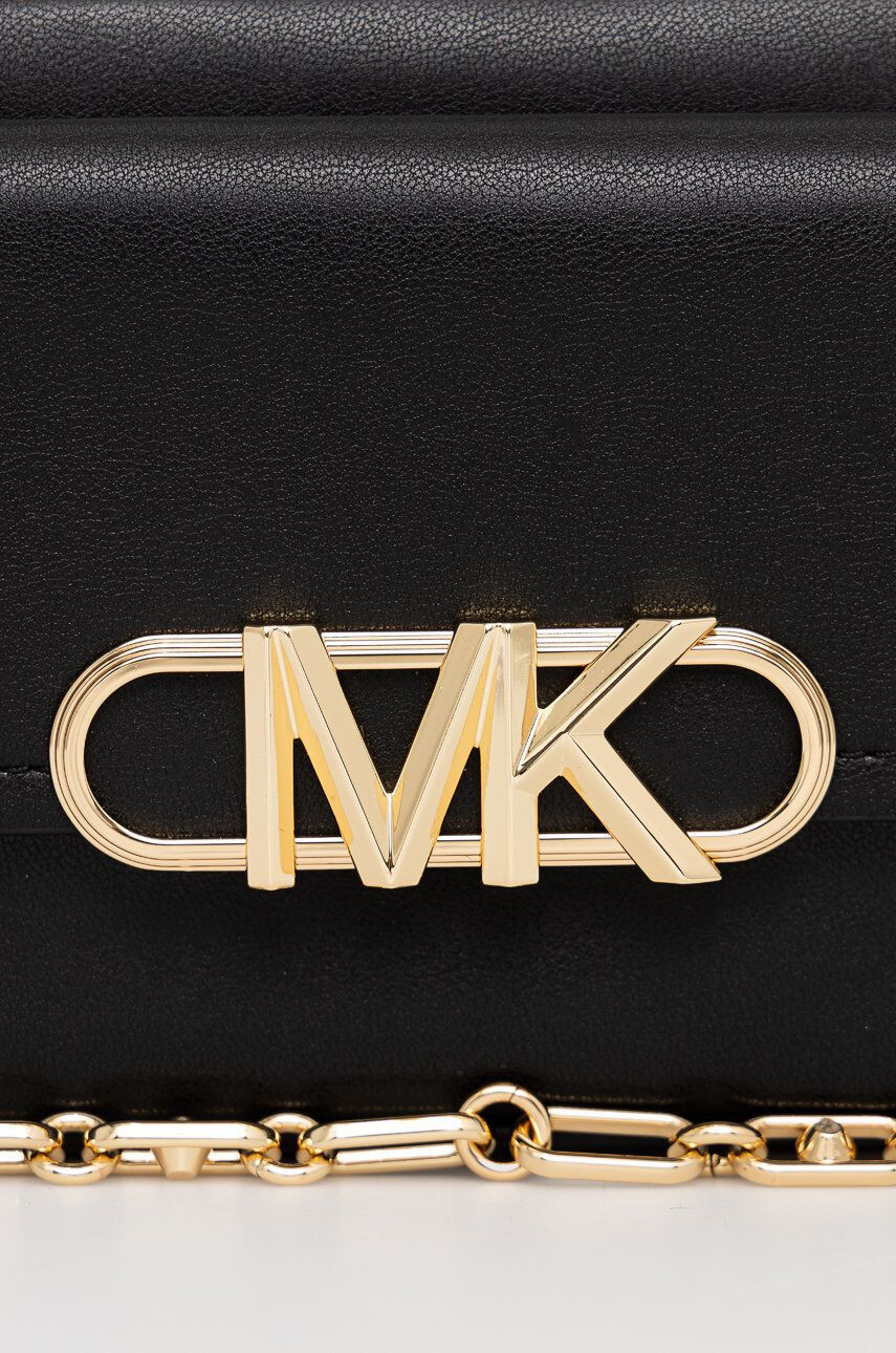 MICHAEL Michael Kors Kožená kabelka čierna farba - Pepit.sk