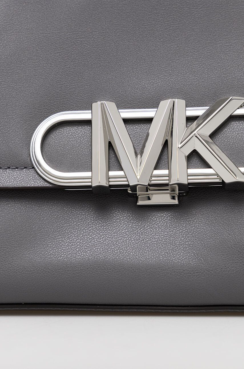 MICHAEL Michael Kors Kožená kabelka šedá farba - Pepit.sk