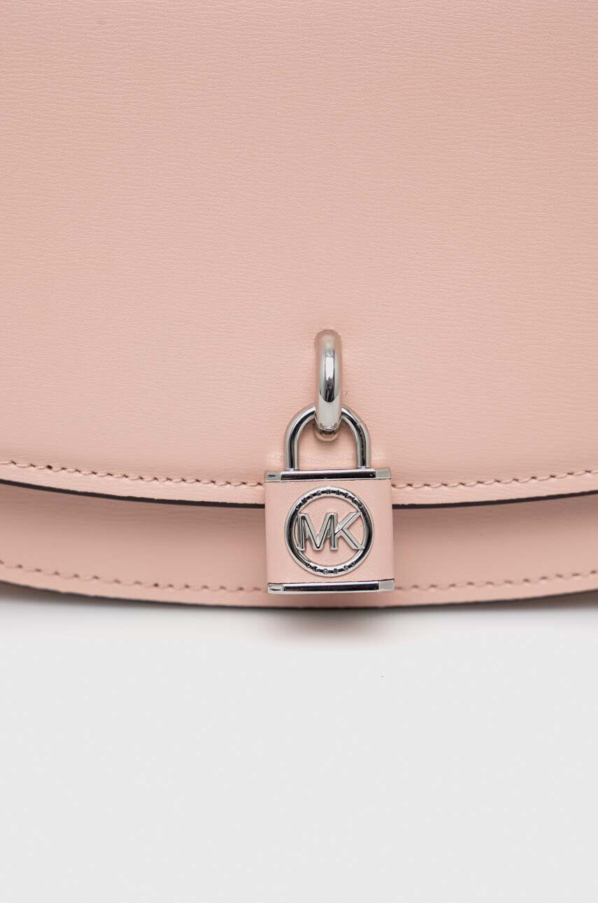 MICHAEL Michael Kors Kožená kabelka ružová farba - Pepit.sk