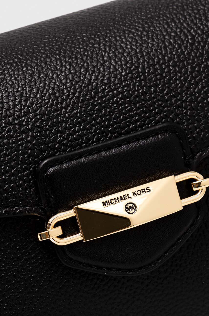 MICHAEL Michael Kors Kožená kabelka čierna farba - Pepit.sk