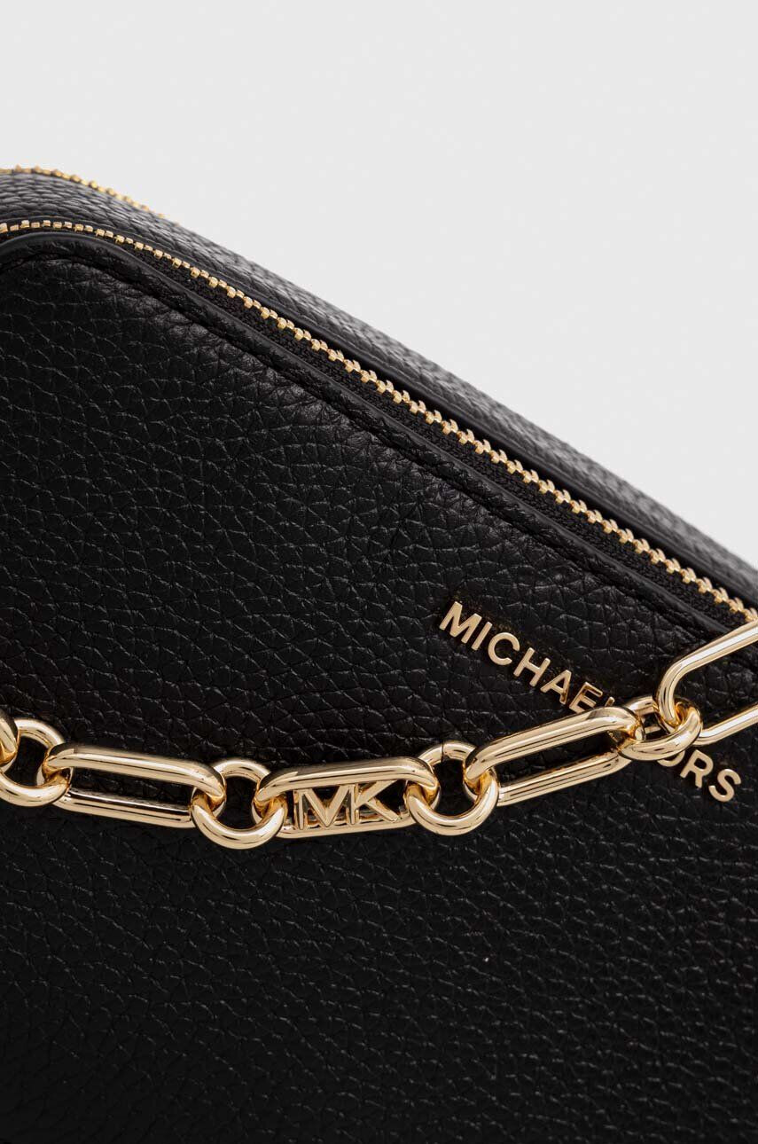 MICHAEL Michael Kors Kožená kabelka čierna farba - Pepit.sk