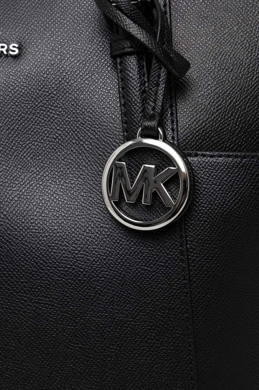 MICHAEL Michael Kors Kožená kabelka čierna farba - Pepit.sk