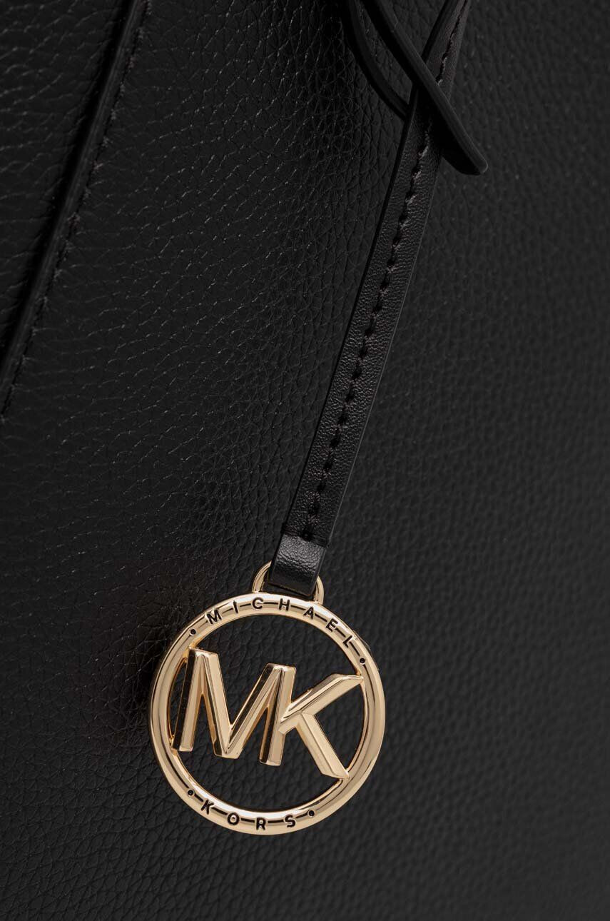 MICHAEL Michael Kors Kožená kabelka čierna farba - Pepit.sk