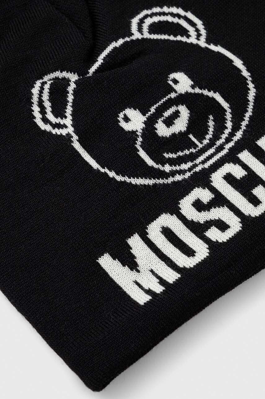 Moschino Vlnená čiapka biela farba vlnená - Pepit.sk